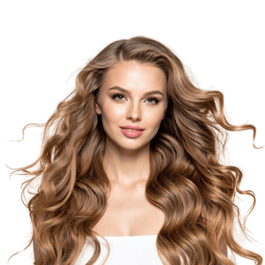 Hairdresser in Aspley Beautiful woman with cascading curls.